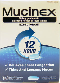 MUCINEX 20CT PSE FREE